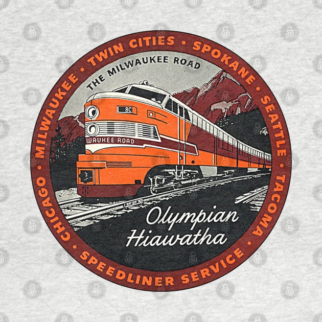 Olympian Hiawatha // The Milwaukee Road Speedliner Rail Train by darklordpug